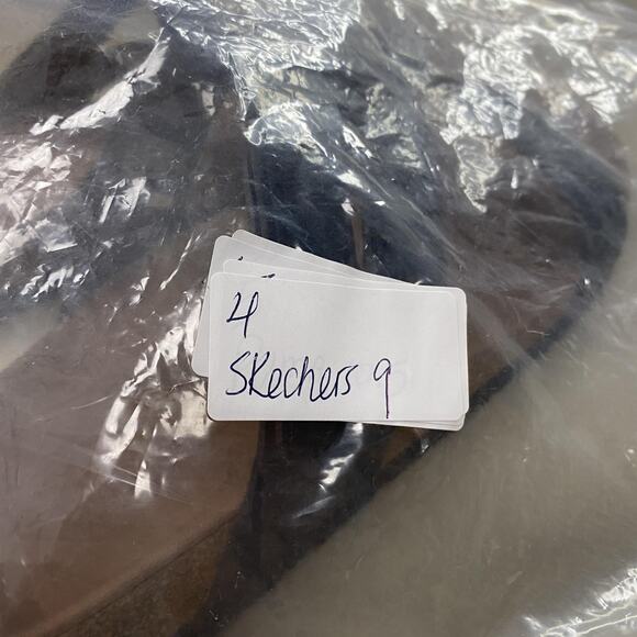 Skechers Arch Comfort Sandals Womens 9 Black Strappy Slip On Slide Eva Sole - Picture 14 of 14